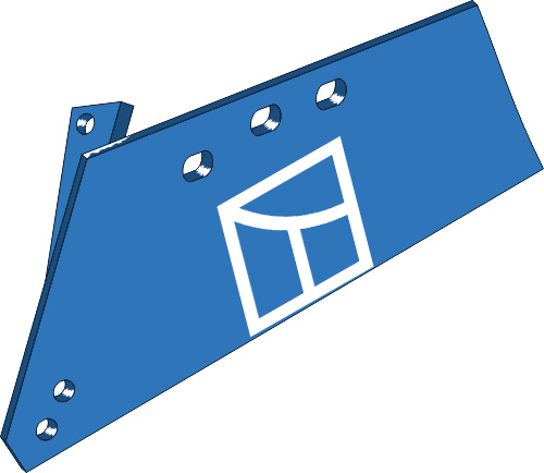 44.0070 Pflugteil Wechselspitzenschar MW240L - links passend für Frost