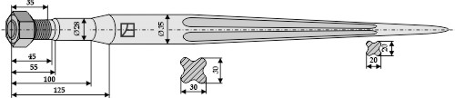 Frontladerzinken 885mm