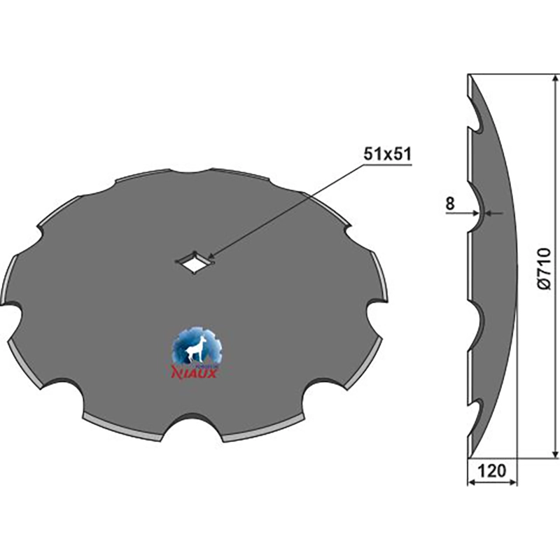 Landwirtschaft Bodenbearbeitung Scheibeneggen Scheibe gezackt Gregoire Besson|Quivogne Landwirtschaft Bodenbearbeitung Scheibeneggen Scheibe gezackt Gregoire Besson|Quivogne