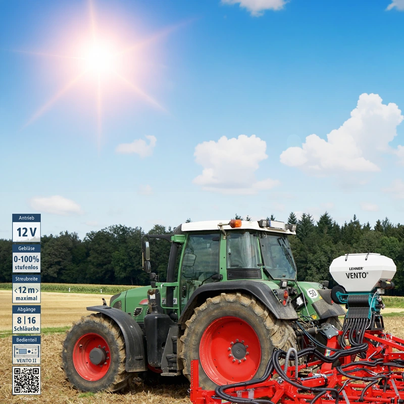 LEHNER 12 Volt-Streuer für Zwischenfrucht VENTO77787 LEHNER SuperVario