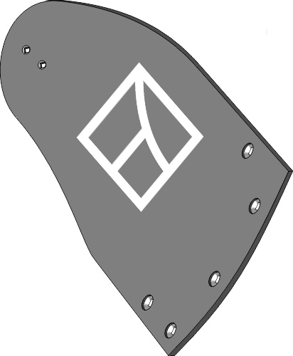 32.0139 Pflugteil Streichblech-Hinterteil NBU1B R - rechts (3440718) passend für Lemken