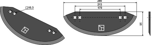 Futtermischwagenmesser