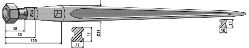 Frontladerzinken 680mm