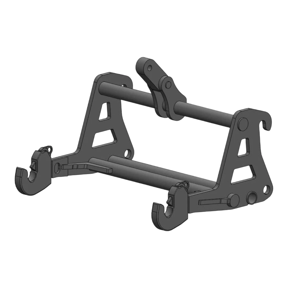 Adapterrahmen Caterpillar auf 3-Punkt KAT 2 – Adapteransicht 2