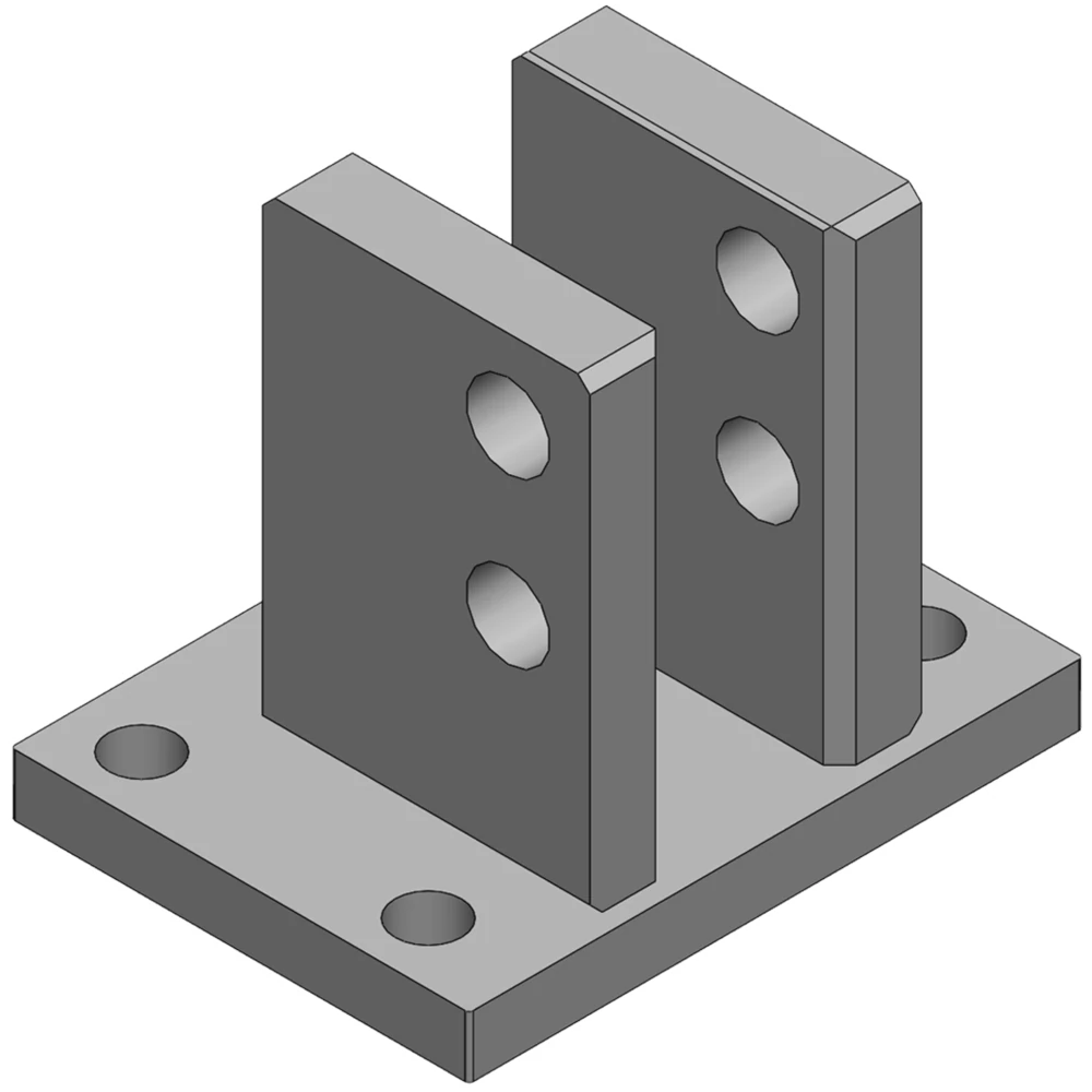 Scharmüller Niederhalterkonsole K80 120x70 M16 geschw. #10.845.035.1-A02 Scharmüller Niederhalterkonsole K80 120x70 M16 geschw. #10.845.035.1-A02