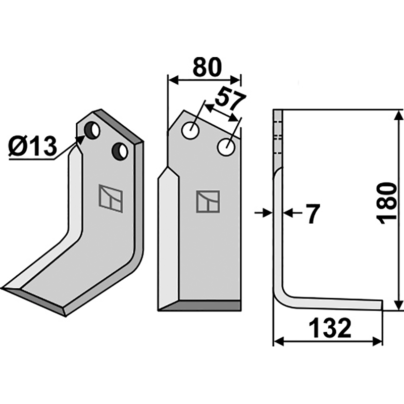 HOW-31R Fräsmesser, rechte Ausführung Howard 63593 Fräsmesser, rechte Ausführung IHOF HOW-31R