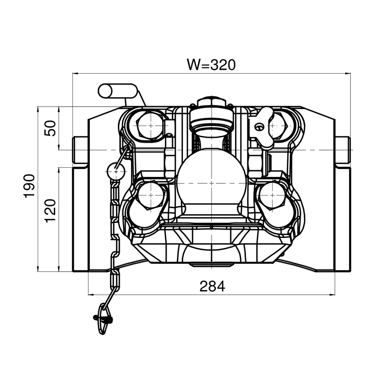 Kugeleinsatz K80 320mm für Case IH New Holland