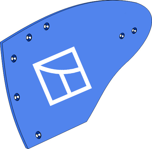 37.0054 Pflugteil Streichblech-Hinterteil HRP-296OL - links (2702.01.02) passend für Rabe