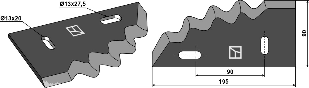 Futtermischwagenmesser, rechts
