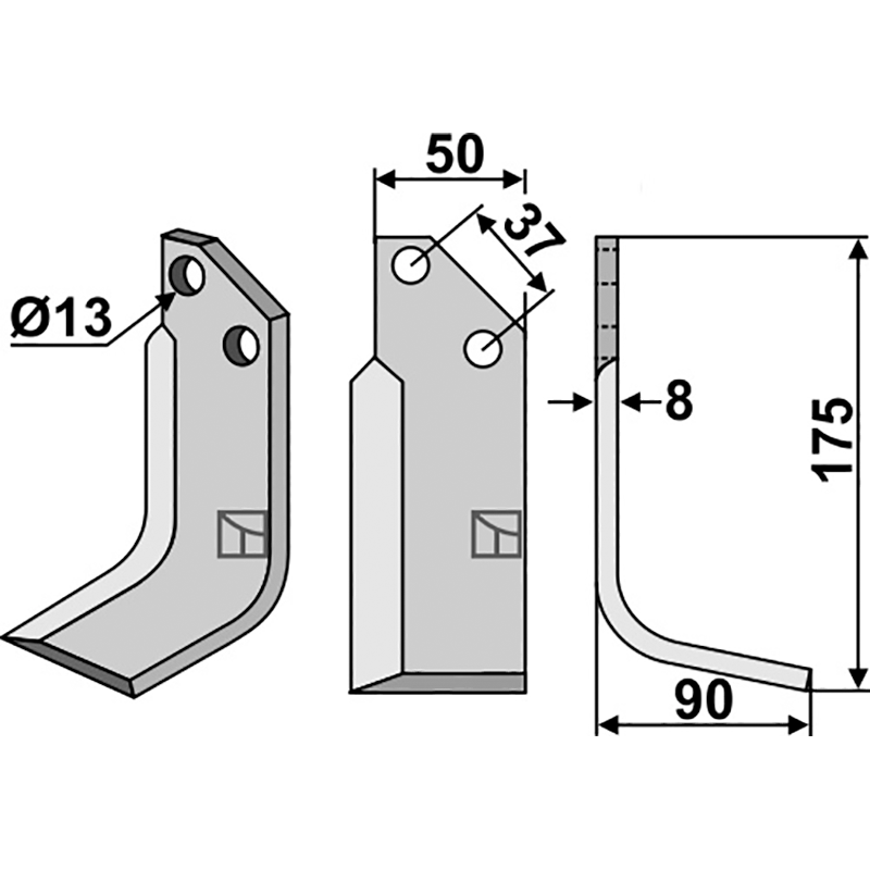 JNC-02R Fräsmesser, rechte Ausführung JNC Fräsmesser, rechte Ausführung IHOF JNC-02R
