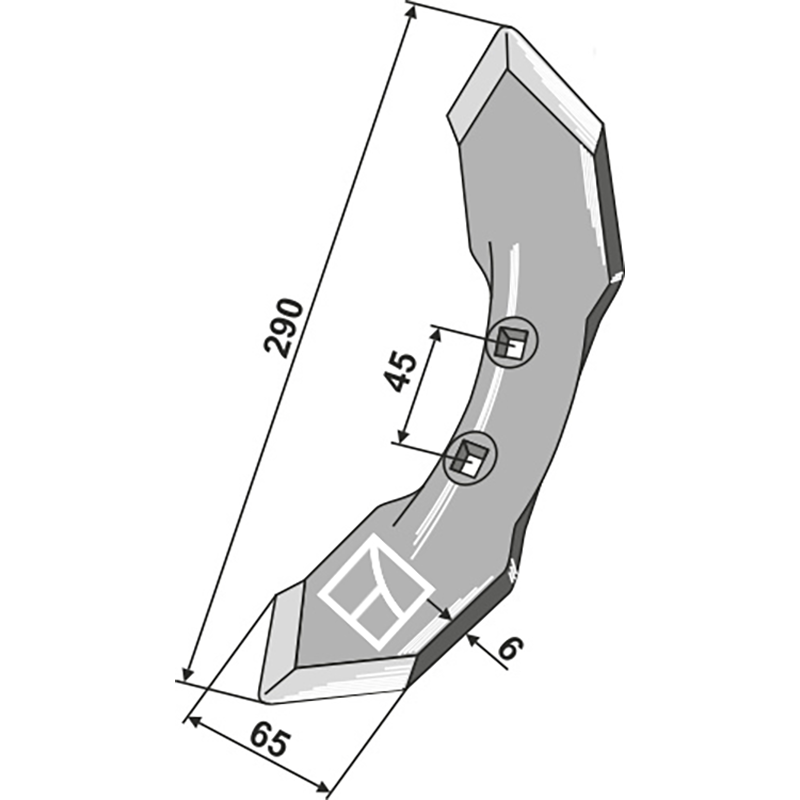 Landwirtschaft Bodenbearbeitung Grubber Schare & Leitbleche Schar K32 - 6mm Doublet-Record|Kongskilde|HE-VA Grubber Schare & Leitbleche Schar K32 - 6mm Doublet-Record|Kongskilde|HE-VA