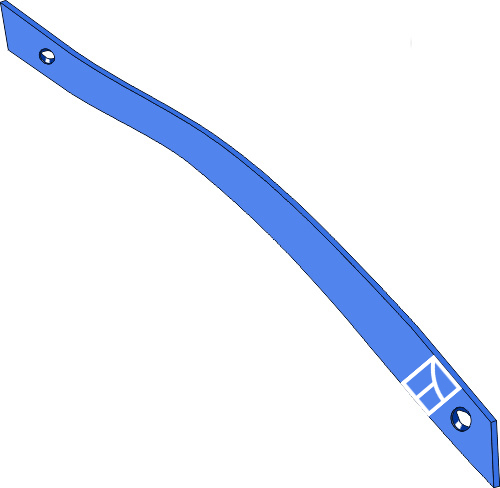 37.0157 Pflugteil Streichblech-Streifen SRP330W3 - rechts (2759.05.01) passend für Rabe