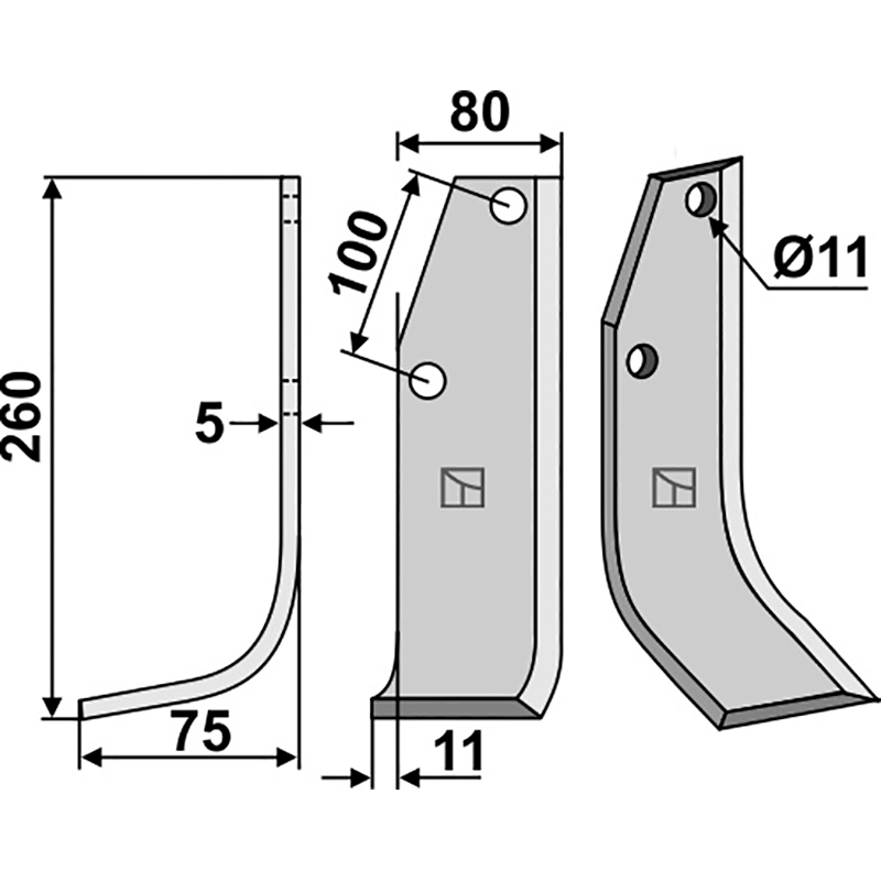 HOL-57L Fräsmesser, linke Ausführung Holder 1832440610 Fräsmesser, linke Ausführung IHOF HOL-57L