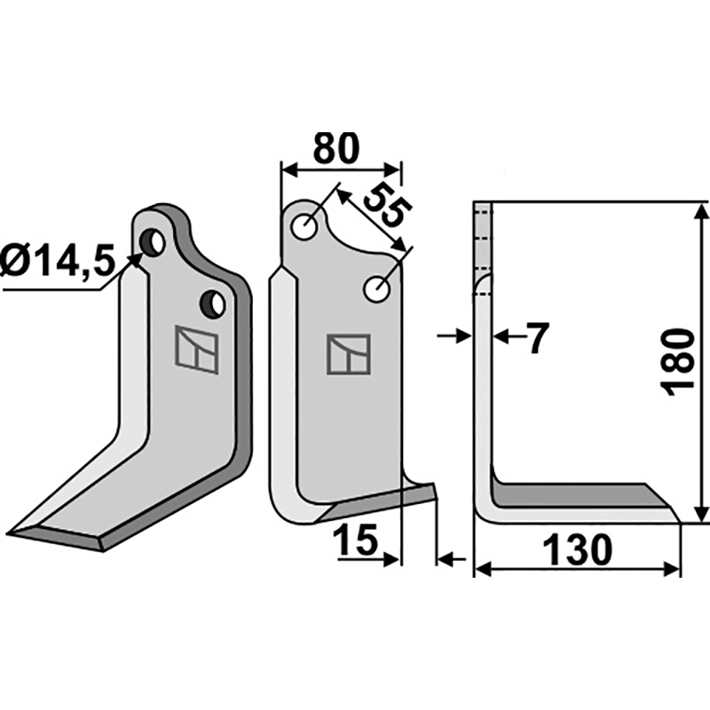 Sicma (Miglianico) 4818225 Fräsmesser, rechte Ausführung IHOF SIM-06R