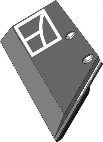 32.0049 Pflugteil Schar-Hinterteil verstärkt 11x150 SB45P R - rechts (3352230) passend für Lemken