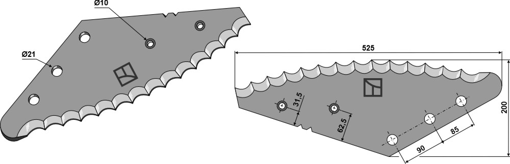 Futtermischwagenmesser