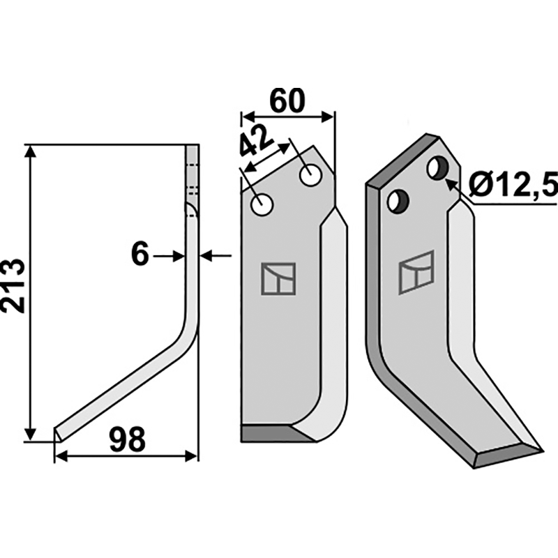 Nibbi Bruno G119 Fräsmesser, linke Ausführung IHOF NIB-06L