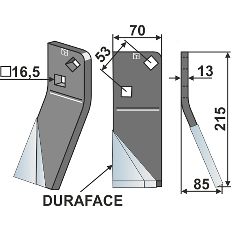 MSA-16R-DURA Rotorzinken DURAFACE, rechte Ausführung Massano Rotorzinken DURAFACE, rechte Ausführung IHOF MSA-16R-DURA