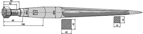Frontladerzinken 980mm