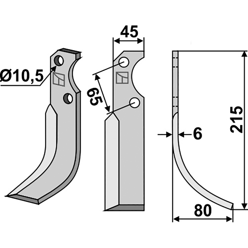 Fort 15075087 Fräsmesser, rechte Ausführung IHOF FOR-05R