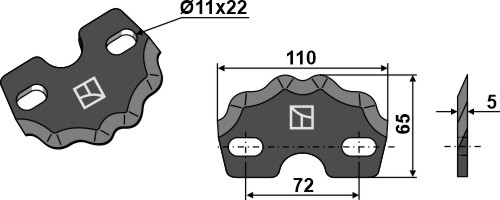 Futtermischwagenmesser