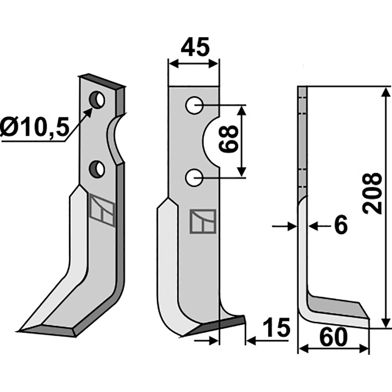 Benassi S.300 (18-7) - 6CM0800 Fräsmesser, rechte Ausführung IHOF BEN-31R