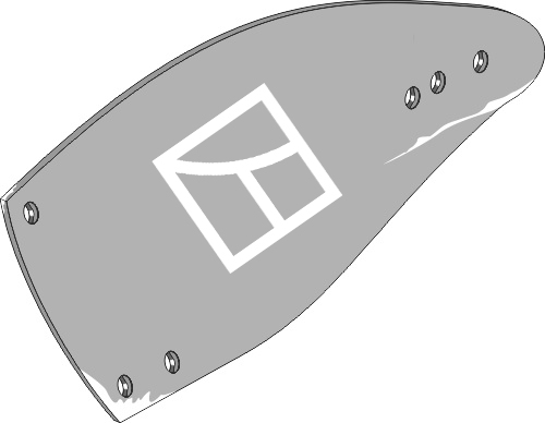 48.0015 Pflugteil Streichblech-Hinterteil - links (85240) image zeichnung P135410