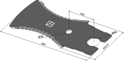 Ladewagenmesser 481mm