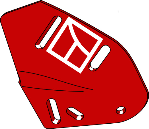 38.0076 Pflugteil Halter für Einlegeblech - rechts (LZ1.051.01) 38.0076 Pflugteil Halter für Einlegeblech - rechts (LZ1.051.01) passend für Vogel und Noot