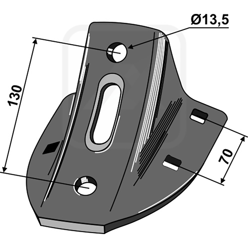 Landwirtschaft Bodenbearbeitung Grubber Schare & Leitbleche Scharfuss Dal-Bo