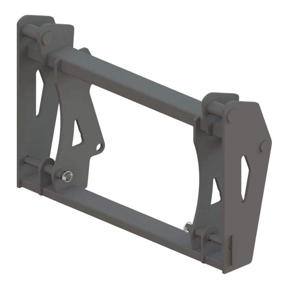 Adapterrahmen Mailleux auf JCB Q-Fit – Adapteransicht 2