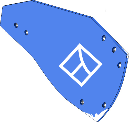 Streichblech-Hinterteil HRP-350W rechts passend für Rabe (2751.04.01)
