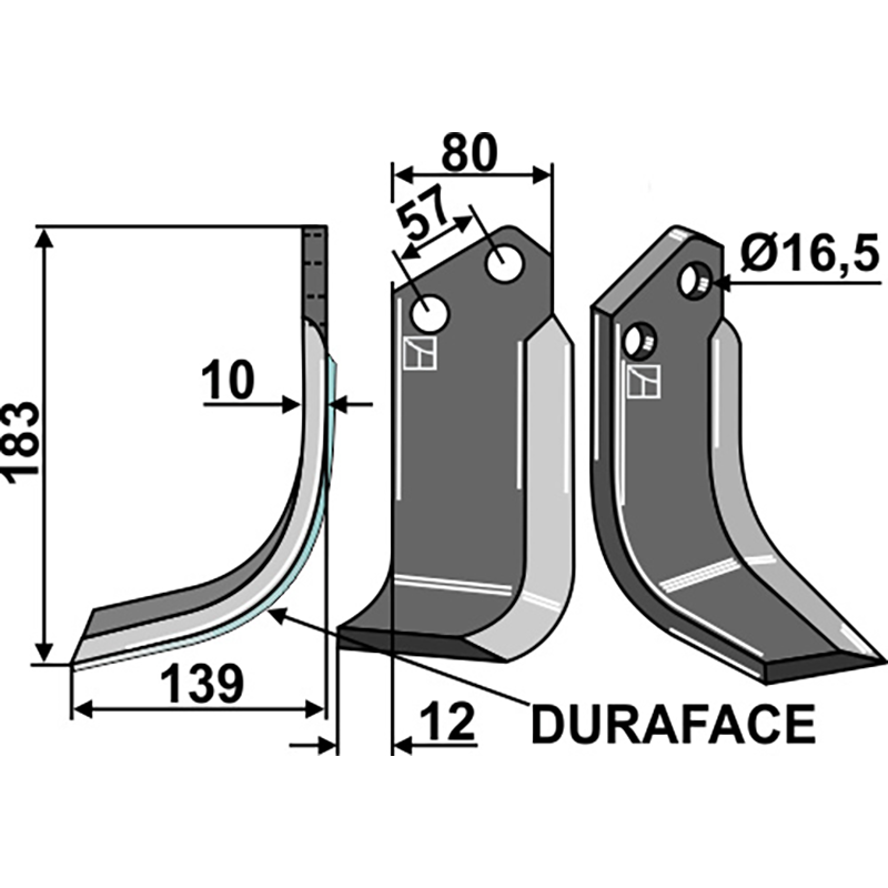 CEL-39L-DURA Fräsmesser DURAFACE, linke Ausführung Celli Fräsmesser DURAFACE, linke Ausführung IHOF CEL-39L-DURA