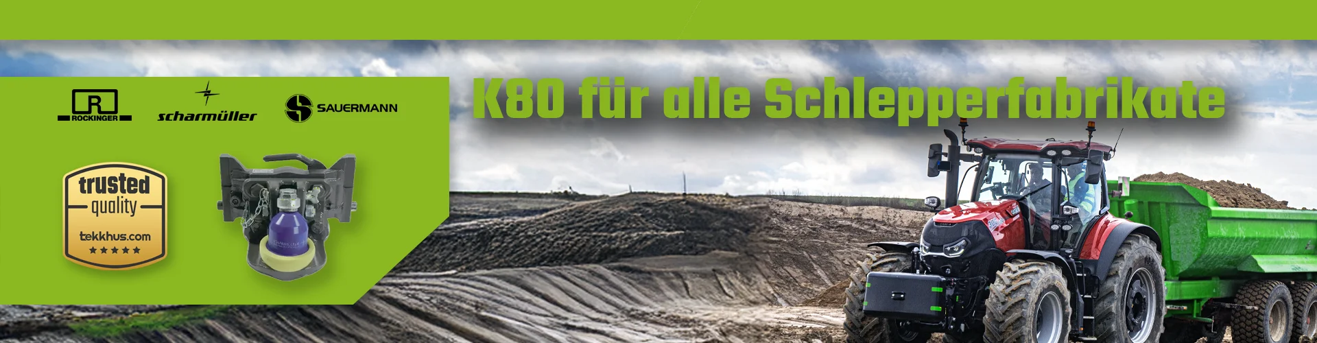 K80 Zugkugel für alle Schlepperfabrikate