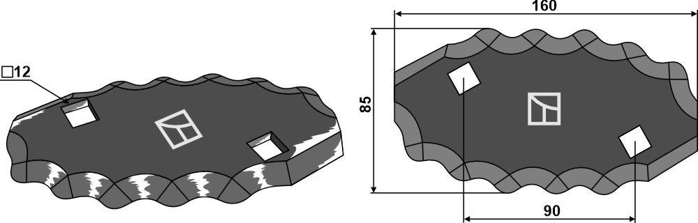 Futtermischwagenmesser, rechts