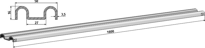 Kratzbodenleiste |69-7-915 Industriehof Scherenbostel | Kratzbodenleiste (69-7-915)