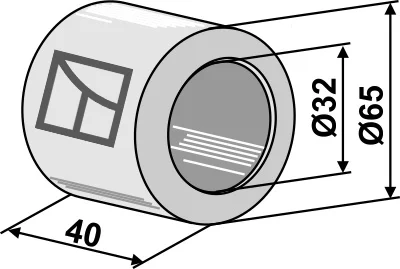 Kunststofflager - Ø65