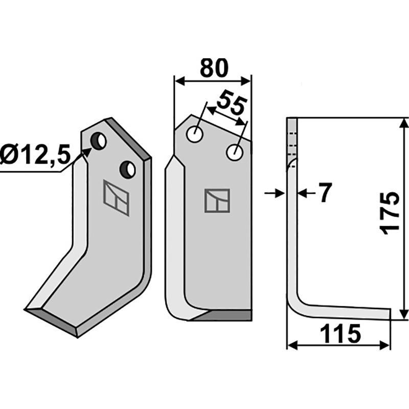 Nardi 5½C5002 Fräsmesser, rechte Ausführung IHOF NAR-07R