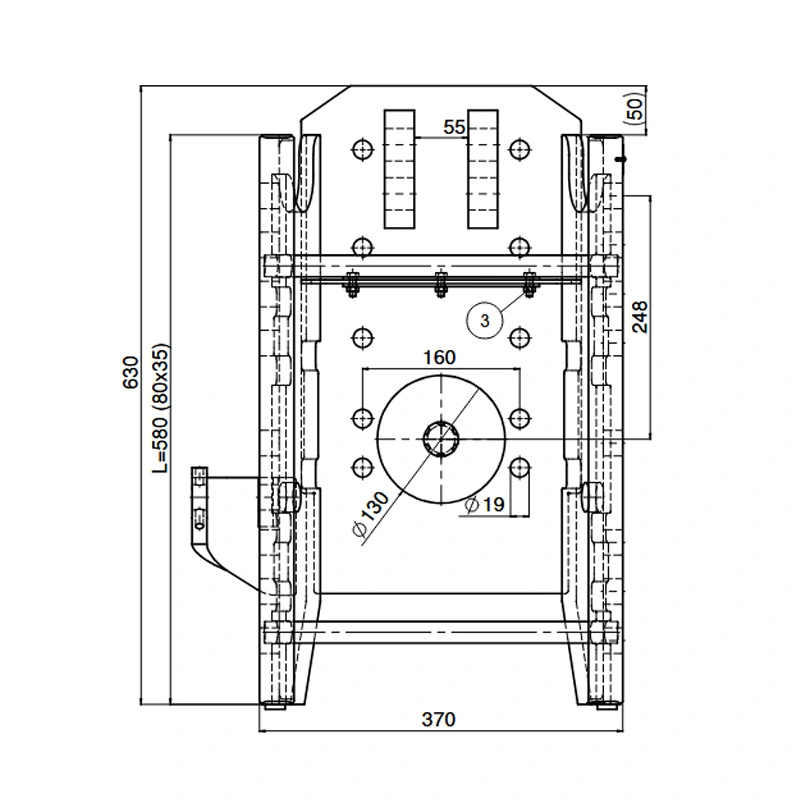 Anhängebock Lagerbock für CASE IH C-Familie und D-Familie 46er, 55er Anhängebock 00.108.03.0-A02 CASE IH C-Familie, D-Familie