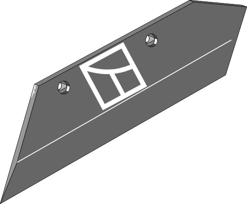 36.0152 Pflugteil Wechselspitzenschar - 16'' - links (35041 - 41653504109) passend für Överum