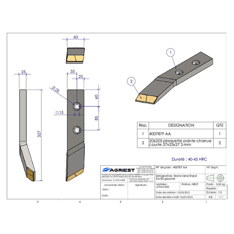 Landwirtschaft Bodenbearbeitung Grubber Tiefenlockerer Meissel Nachbau Razol Links Hartmetall