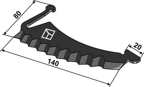 Rundballenmesser 140mm