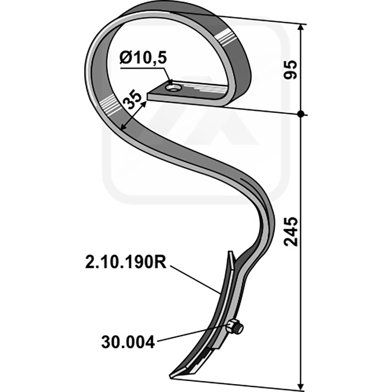 Landwirtschaft Bodenbearbeitung Grubber Schare & Leitbleche Schnellfluss-Zinken mit Schar Rau Landwirtschaft Bodenbearbeitung Grubber Schare & Leitbleche Schnellfluss-Zinken mit Schar Rau