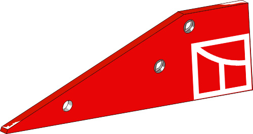 33.0141 Pflugteil Anlage - rechts (KK053684) passend für Kverneland
