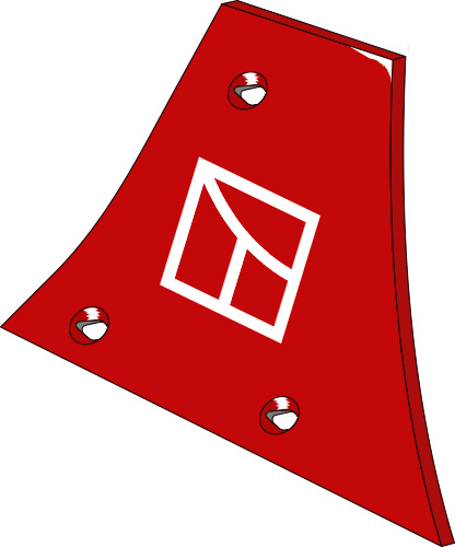 38.0101 Pflugteil Streichblech-Vorderteil - rechts (PR9.001.05) passend für Vogel und Noot