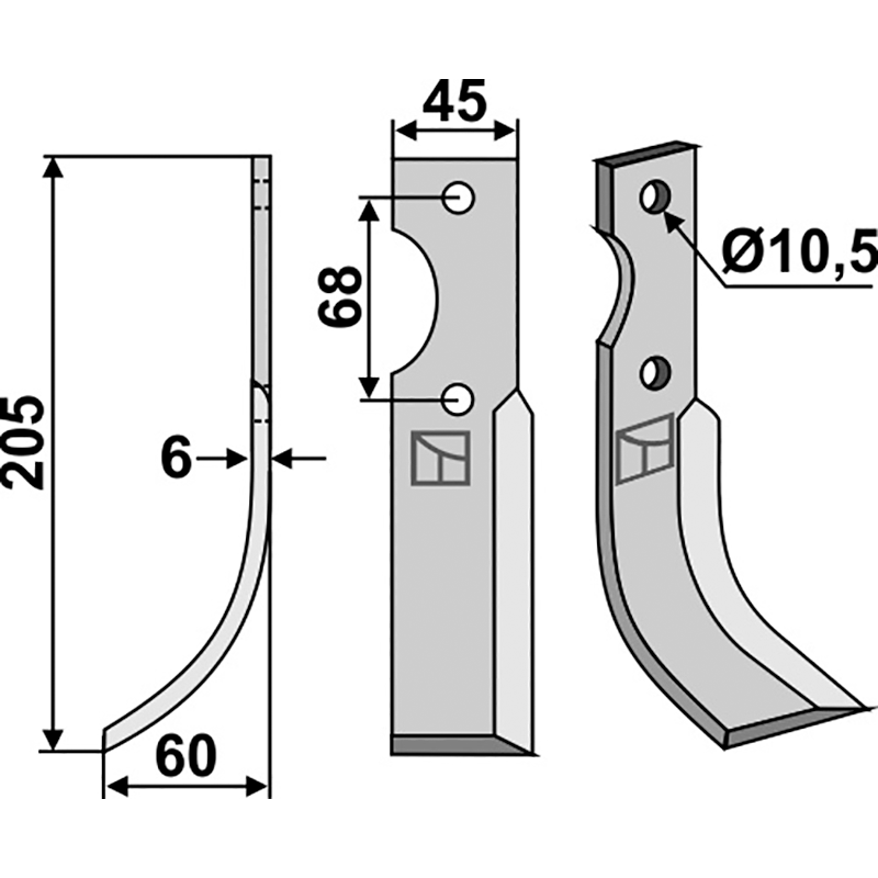 Benassi S.300 (18-6) - 6CM011 Fräsmesser, linke Ausführung IHOF BEN-30L