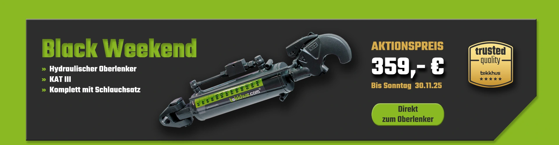 Hydraulischer-Oberlenker-KAtegorie 3 mit Schlauchsatz tekkhus.com Hydraulischer-Oberlenker-AKTION-tekkhus-com