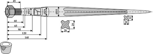 Frontladerzinken 1100mm