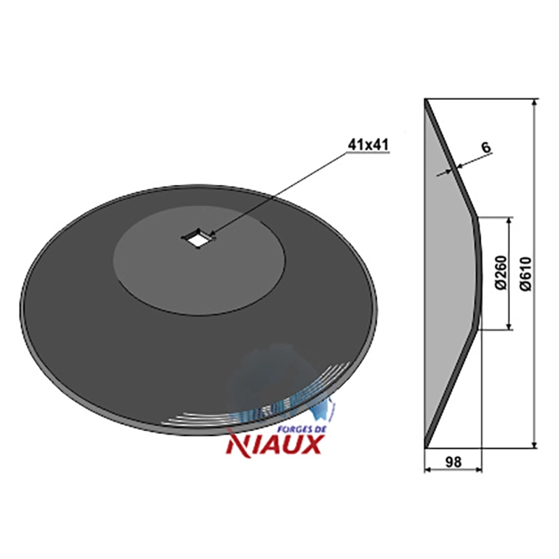 Landwirtschaft Bodenbearbeitung Scheibeneggen Scheibe glatt Niaux Landwirtschaft Bodenbearbeitung Scheibeneggen Scheibe glatt Niaux
