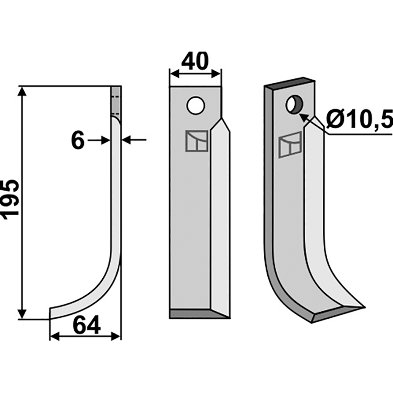 M.A.G. Fräsmesser, linke Ausführung IHOF MAG-03L
